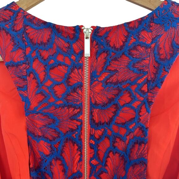 Rachel Rachel Roy Red Blue Fit & Flare Dress Size 4 - Picture 5 of 6